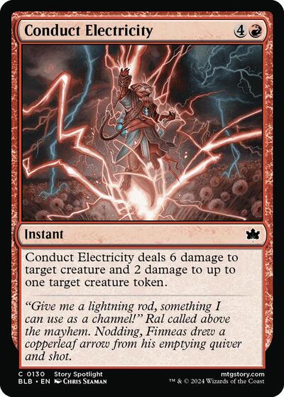 Conduct Electricity (Bloomburrow) Near Mint Foil