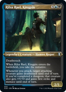 Rilsa Rael, Kingpin (Etched Foil) (Commander Legends: Battle for Baldur's Gate) Light Play Foil