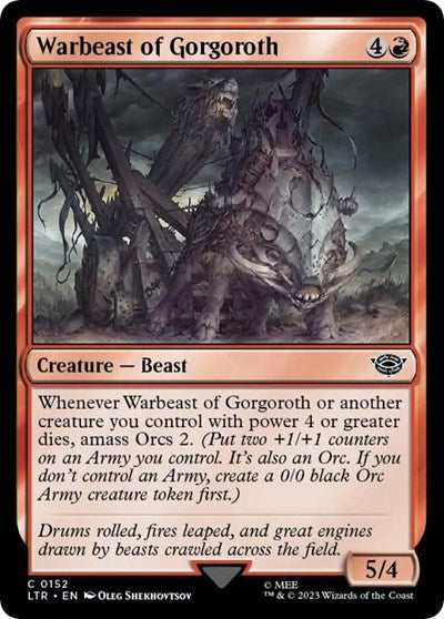 Warbeast of Gorgoroth (Universes Beyond: The Lord of the Rings: Tales of Middle-earth) Light Play Foil