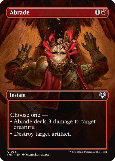 Abrade (Borderless) (Innistrad Remastered) Light Play Foil