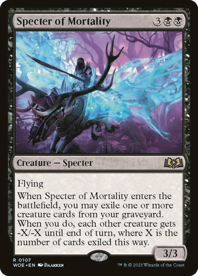 Specter of Mortality (Wilds of Eldraine) Light Play Foil