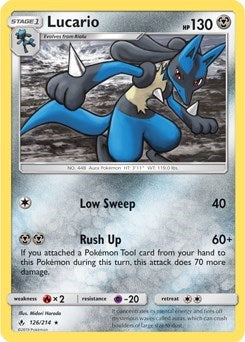 Lucario - 126/214 (SM Unbroken Bonds) (Deck Exclusives) Near Mint