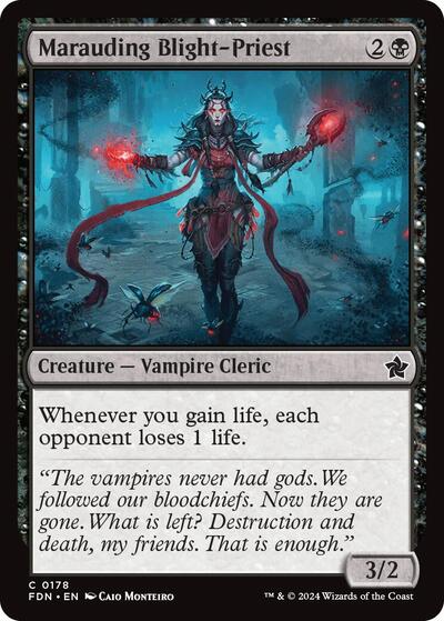Marauding Blight-Priest (Foundations) Near Mint Foil