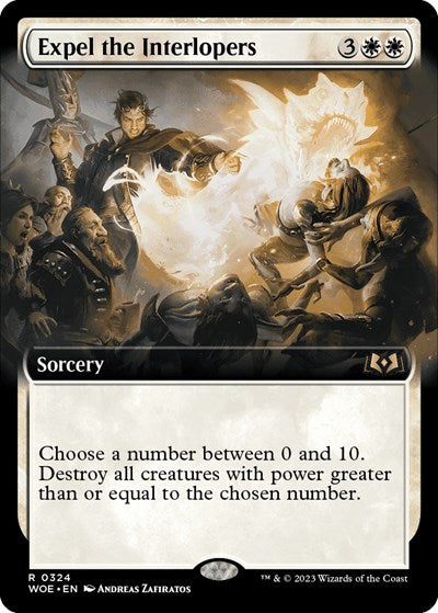 Expel the Interlopers (Extended Art) (Wilds of Eldraine) Near Mint Foil