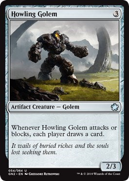 Howling Golem (Magic Game Night 2019) Light Play