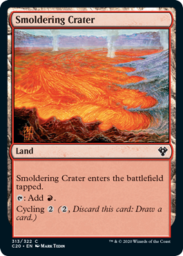 Smoldering Crater (Commander 2020 Ikoria) Light Play
