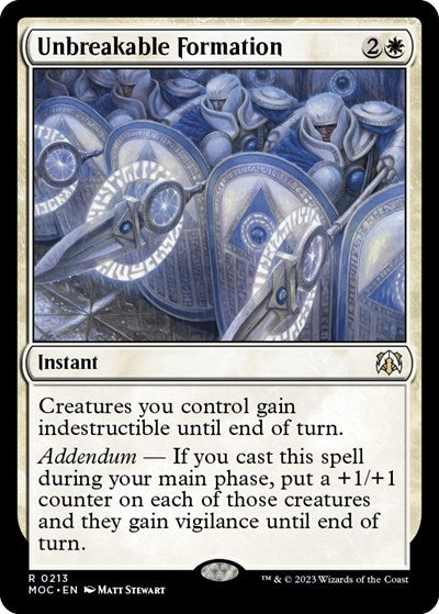 Unbreakable Formation (Commander: March of the Machine) Near Mint