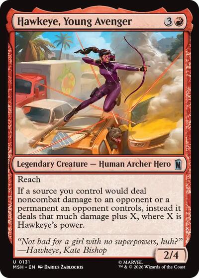Hawkeye, Young Avenger (Marvel Super Heroes) Near Mint Foil