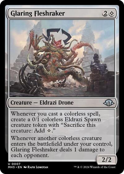 Glaring Fleshraker (Modern Horizons 3) Light Play