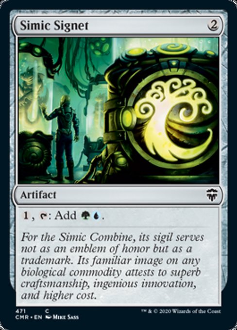 Simic Signet (Commander 2020 Commander Legends) Light Play