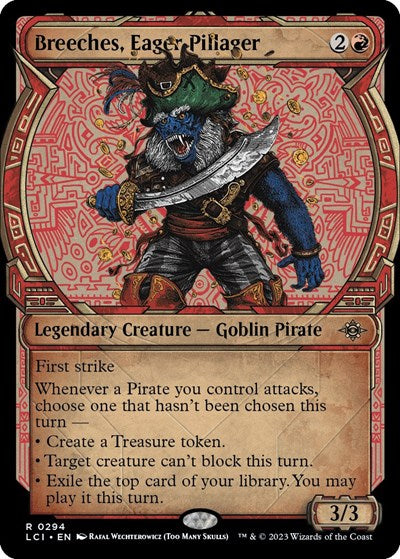 Breeches, Eager Pillager (Showcase) (The Lost Caverns of Ixalan) Near Mint