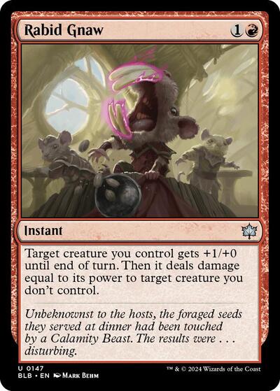 Rabid Gnaw (Bloomburrow) Near Mint Foil