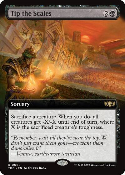 Tip the Scales (Extended Art) (Commander: Tarkir: Dragonstorm) Light Play
