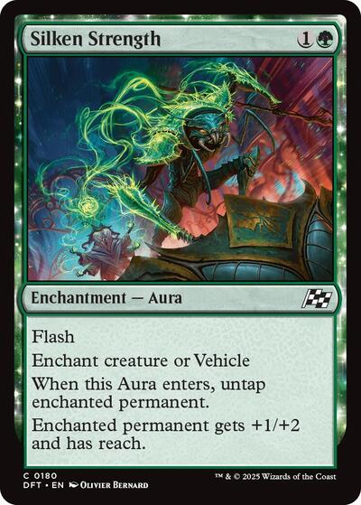 Silken Strength (Aetherdrift) Near Mint Foil