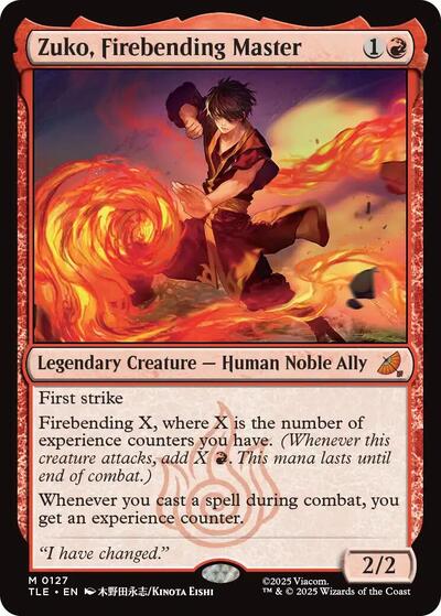 Zuko, Firebending Master (Avatar: The Last Airbender: Eternal-Legal) Near Mint