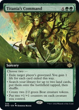 Titania's Command (Extended Art) (The Brothers' War) Light Play