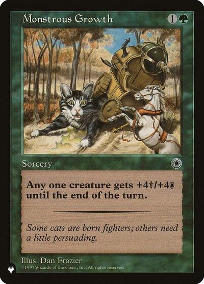 Monstrous Growth (Flavor Text) (The List) Near Mint