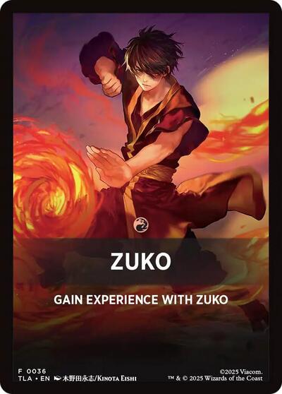 Zuko Theme Card (Avatar: The Last Airbender) Near Mint