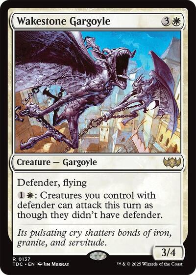 Wakestone Gargoyle (Commander: Tarkir: Dragonstorm) Light Play