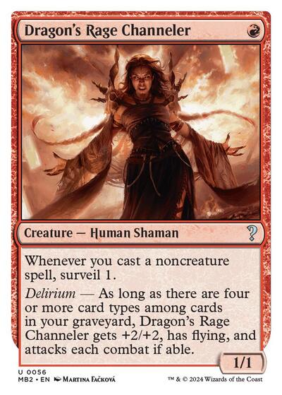 Dragon's Rage Channeler (White Border) (Mystery Booster 2) Near Mint