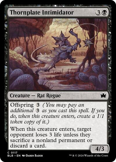 Thornplate Intimidator (Bloomburrow) Near Mint Foil