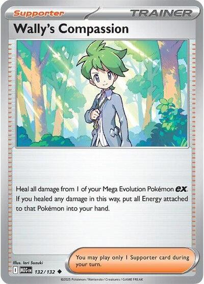 Wally's Compassion - 132 (ME01: Mega Evolution) Near Mint
