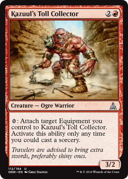 Kazuul's Toll Collector (Oath of the Gatewatch) Light Play Foil