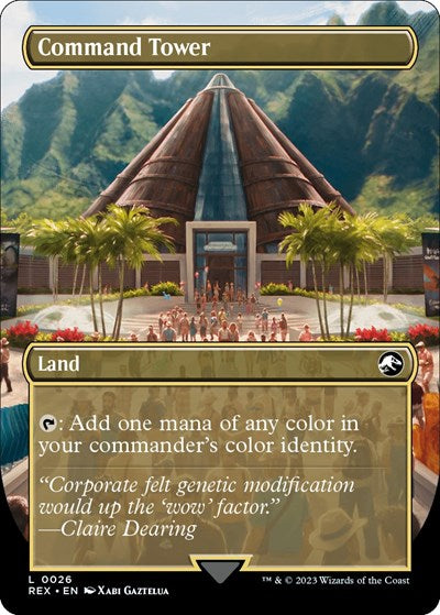 Command Tower (Borderless) (Universes Beyond: Jurassic World Collection) Light Play