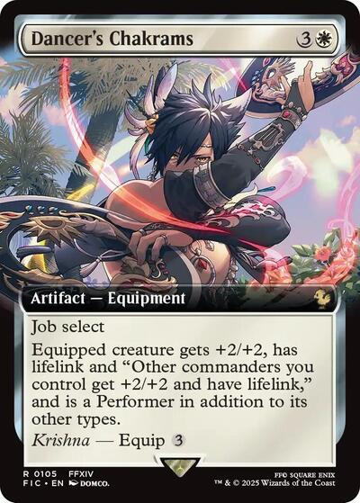 Dancer's Chakrams (Extended Art) (Commander: FINAL FANTASY) Near Mint
