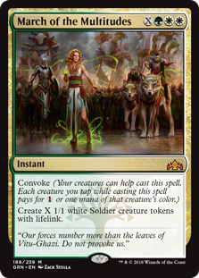 March of the Multitudes (Guilds of Ravnica) Light Play