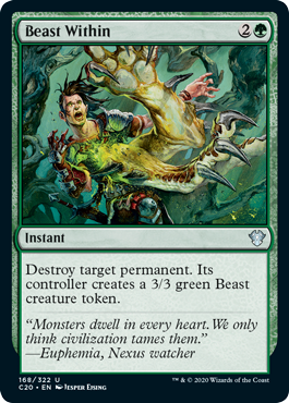 Beast Within (Commander 2020 Ikoria) Light Play