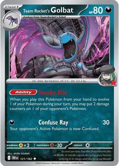 Team Rocket's Golbat (SV10: Destined Rivals) Near Mint Reverse Holofoil