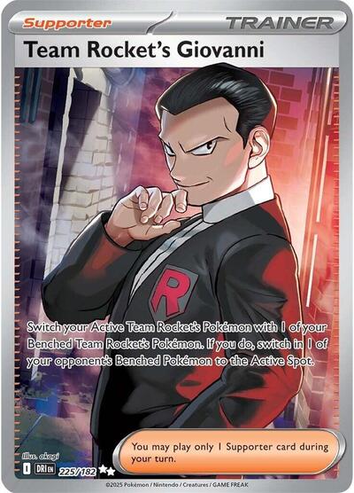 Team Rocket's Giovanni - 225 (SV10: Destined Rivals) Near Mint Holofoil