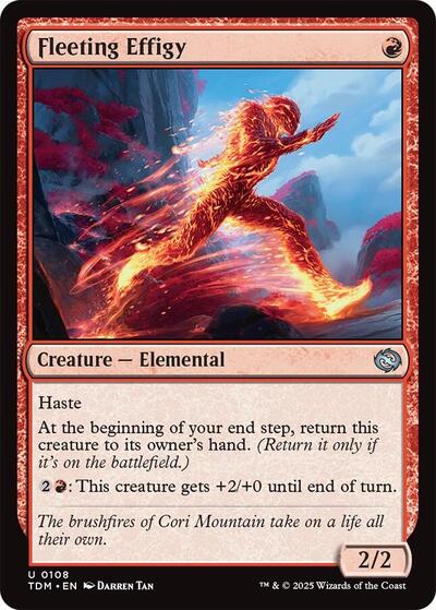 Fleeting Effigy (Tarkir: Dragonstorm) Near Mint Foil