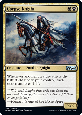 Corpse Knight (Magic 2020 Core Set) Near Mint
