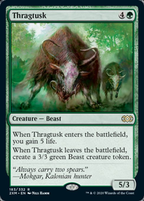 Thragtusk (Double Masters) Light Play