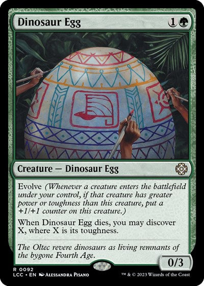 Dinosaur Egg (Commander: The Lost Caverns of Ixalan) Light Play