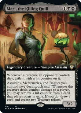 Mari, the Killing Quill (Extended Art) (Commander: Streets of New Capenna) Light Play Foil