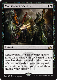 Mausoleum Secrets (Guilds of Ravnica) Light Play