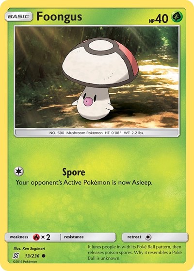 Foongus (SM - Unified Minds) Near Mint Reverse Holofoil