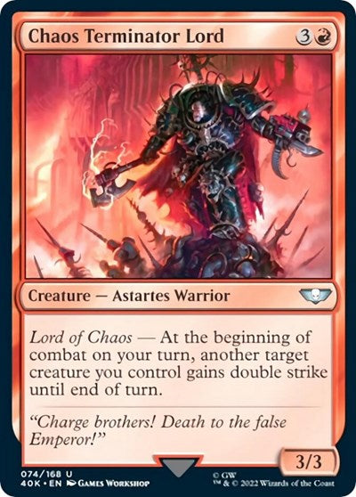 Chaos Terminator Lord (Universes Beyond: Warhammer 40K) Light Play