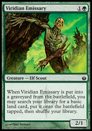 Viridian Emissary (Mirrodin Besieged) Light Play Foil