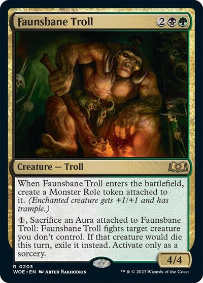Faunsbane Troll (Wilds of Eldraine) Near Mint Foil