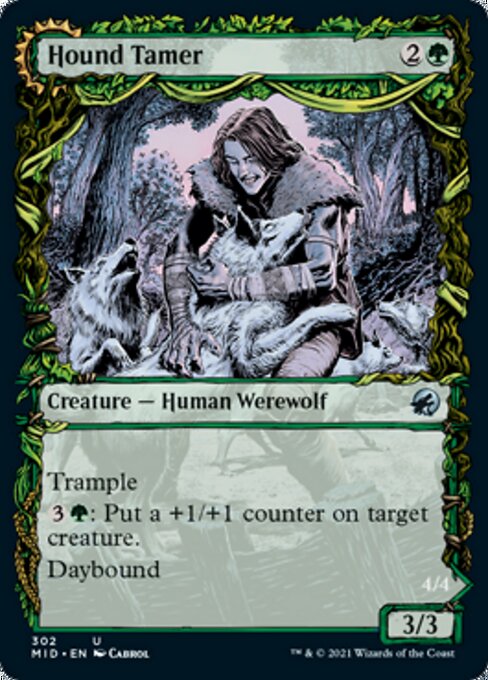 Hound Tamer / Untamed Pup (Showcase) (Innistrad: Midnight Hunt) Light Play Foil