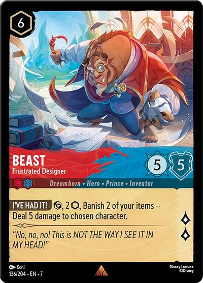 Beast - Frustrated Designer (Archazia's Island) Near Mint Cold Foil