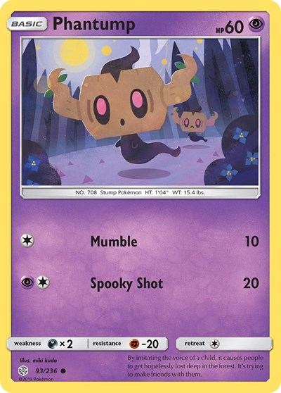 Phantump (SM - Cosmic Eclipse) Near Mint