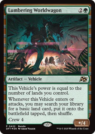 Lumbering Worldwagon (Promos: Unique and Miscellaneous) Light Play Foil