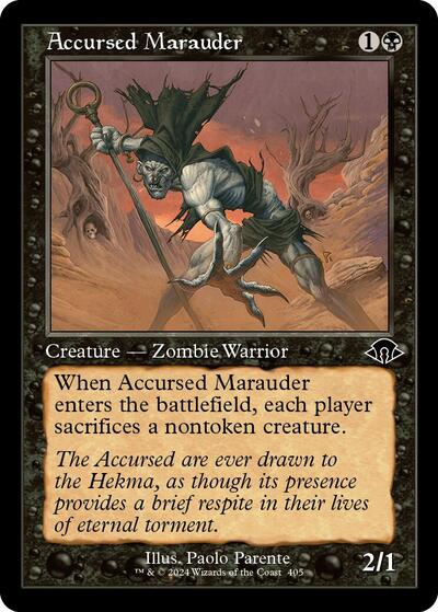 Accursed Marauder (Retro Frame) (Modern Horizons 3) Light Play Foil