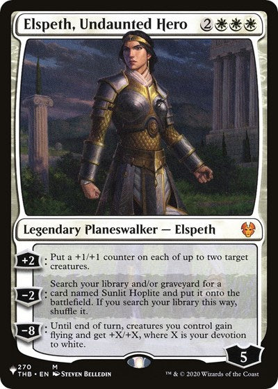 Elspeth, Undaunted Hero (The List) Light Play