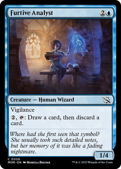Furtive Analyst (March of the Machine) Light Play Foil
